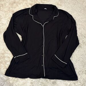 Nordstrom Black Modal Pajama Top